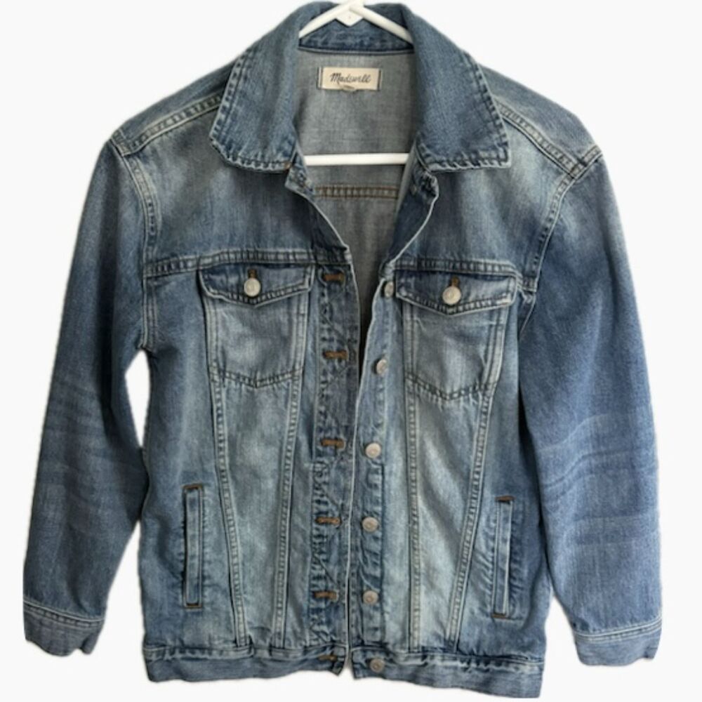 Madewell The Jean Jacket Medium Wash Denim Trucker Jacket Women's Small